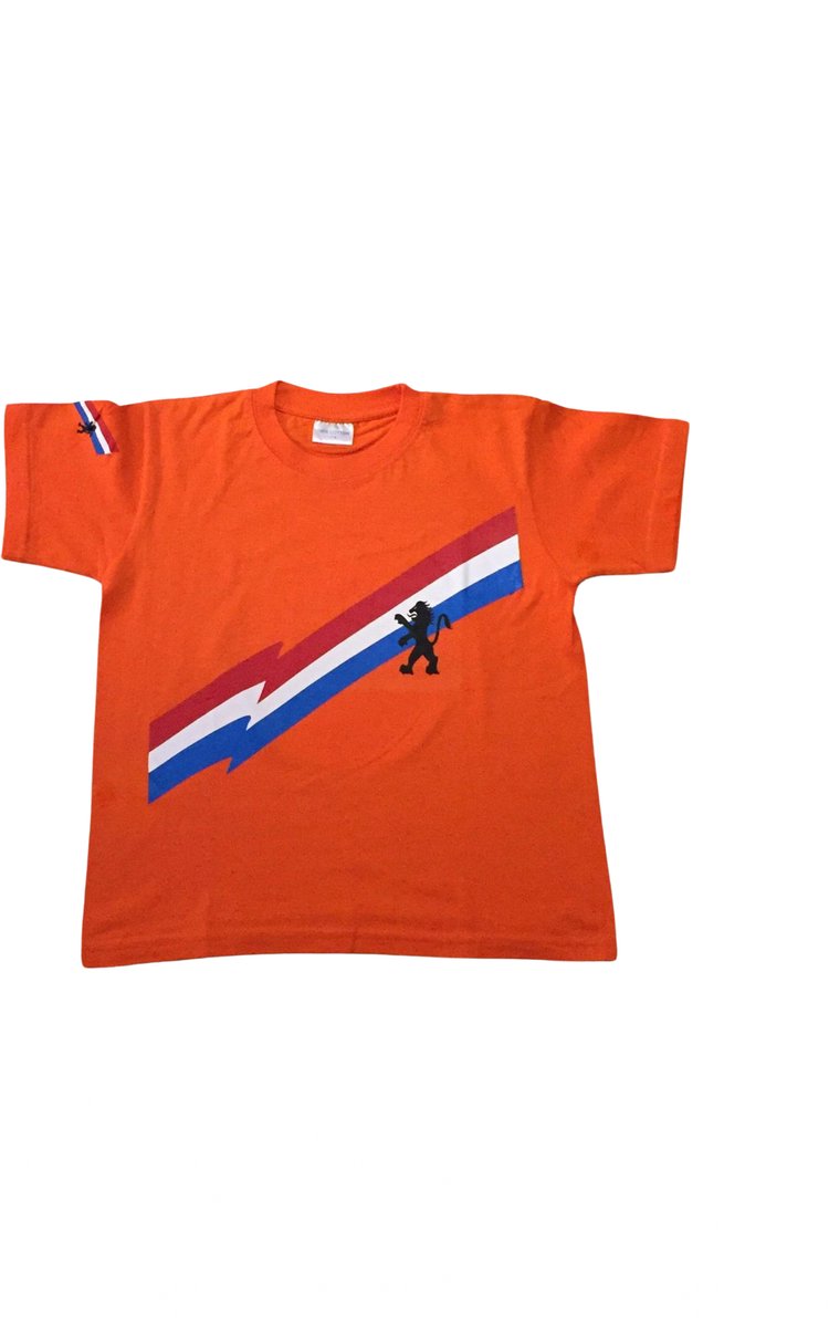 Premium Kids Nederland T-Shirt | Holland Shirt | Oranje - Maat 116